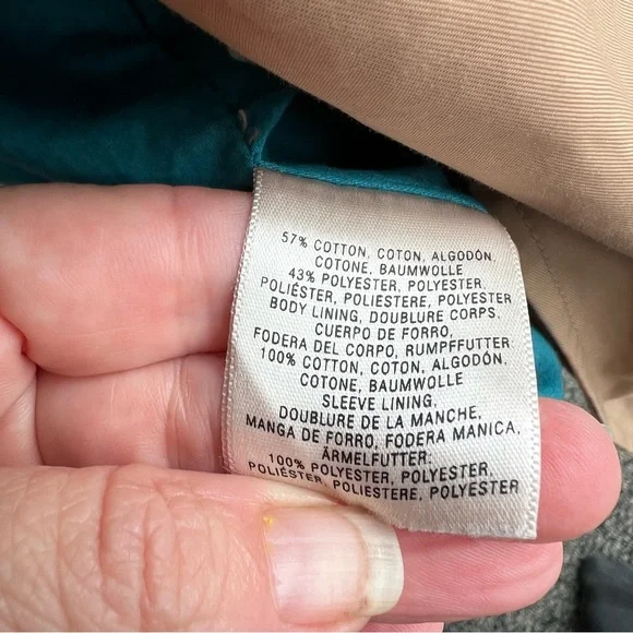 Anthropologie Elevenses Beige Ruffle Trench Coat - Picture 8 of 12